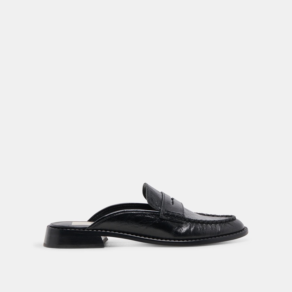 Black Leather Loafers
